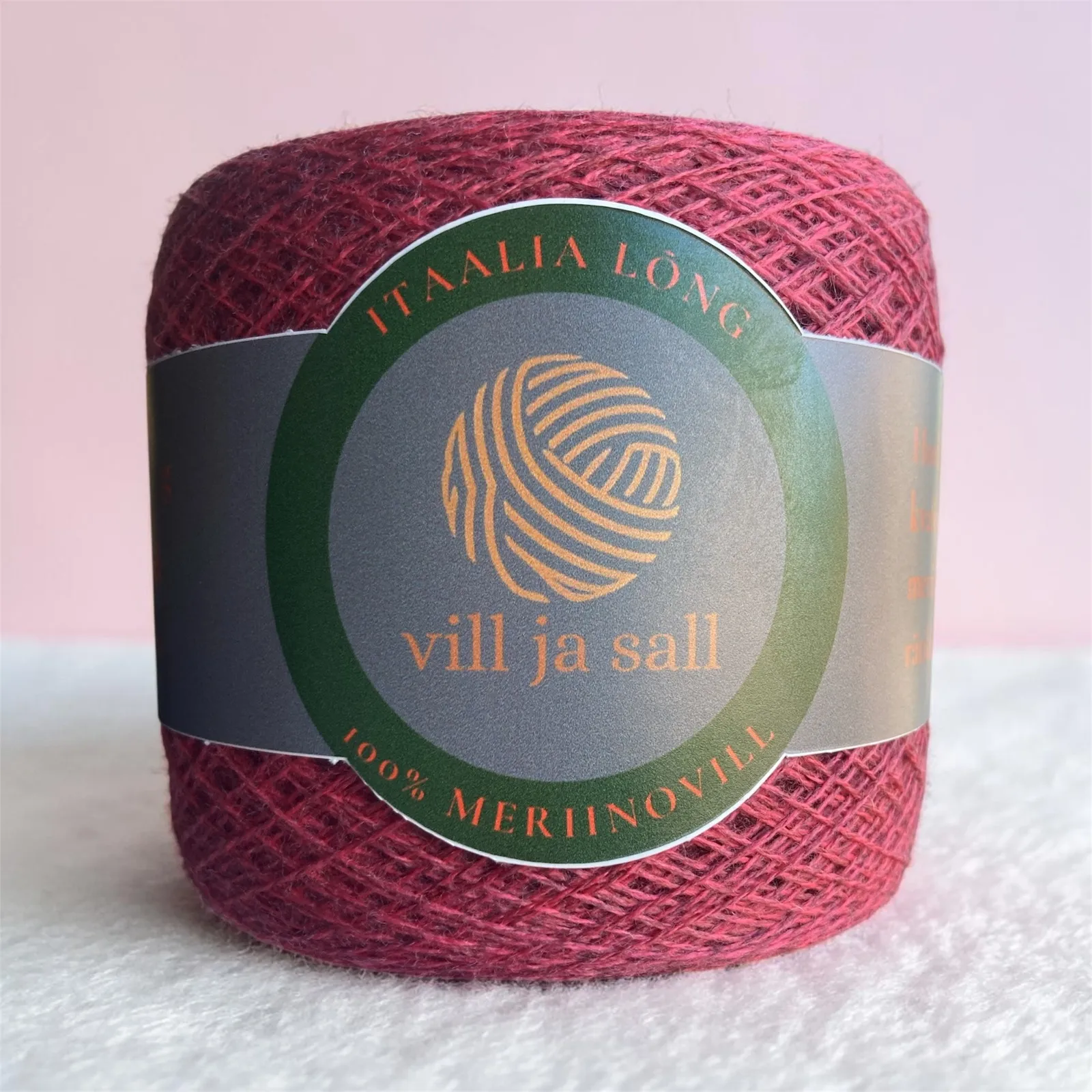 M9 — camelia rose (kirju) — meriinovillane lõngakera